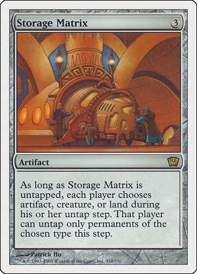 Storage Matrix card from 9th Edition