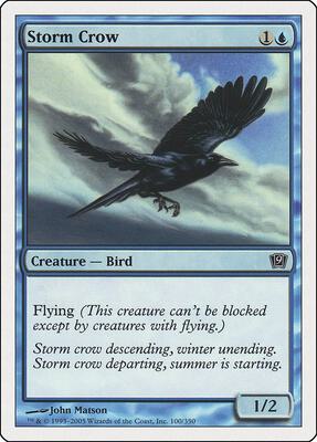 Storm Crow card from 9th Edition