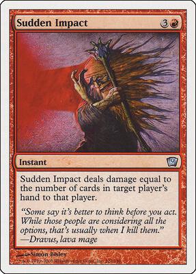 Sudden Impact card from 9th Edition
