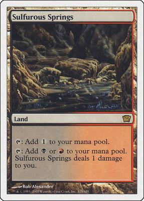 Sulfurous Springs card from 9th Edition