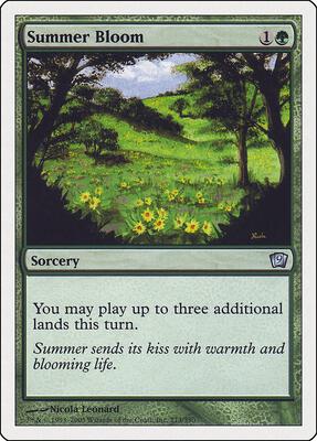 Summer Bloom card from 9th Edition