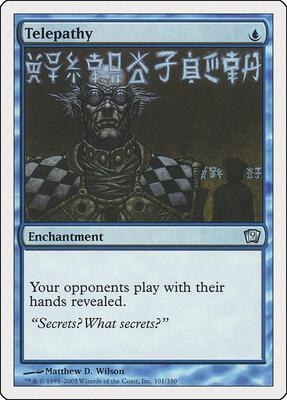Telepathy card from 9th Edition