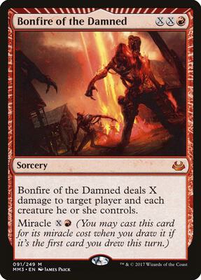 Bonfire of the Damned card from Modern Masters 2017