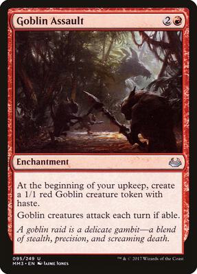 Goblin Assault card from Modern Masters 2017