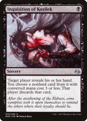 Inquisition of Kozilek card from Modern Masters 2017