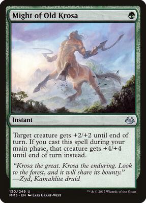 Might of Old Krosa card from Modern Masters 2017