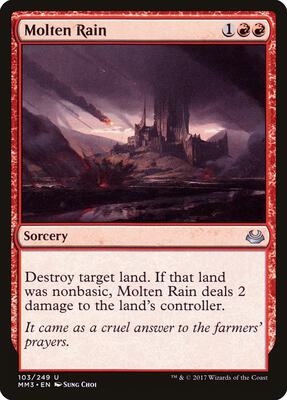 Molten Rain card from Modern Masters 2017