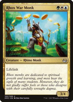 Rhox War Monk card from Modern Masters 2017