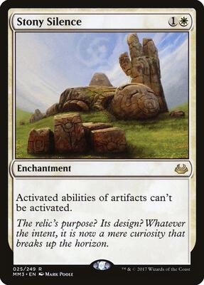 Stony Silence card from Modern Masters 2017