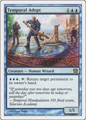 Temporal Adept card from 9th Edition