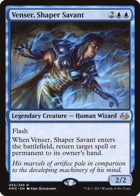Venser, Shaper Savant card from Modern Masters 2017