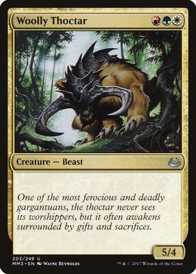 Woolly Thoctar card from Modern Masters 2017