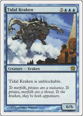 Tidal Kraken card from 9th Edition