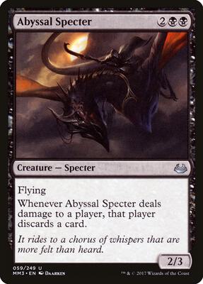 Abyssal Specter card from Modern Masters 2017