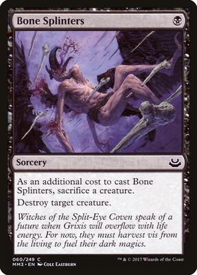 Bone Splinters card from Modern Masters 2017