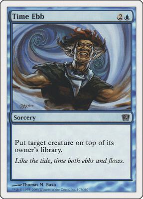 Time Ebb card from 9th Edition
