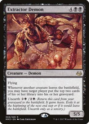 Extractor Demon card from Modern Masters 2017