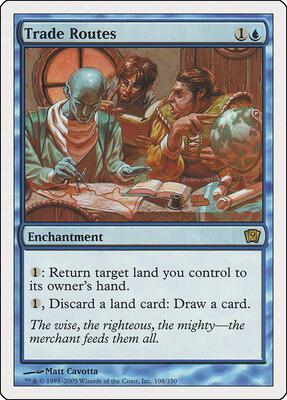 Trade Routes card from 9th Edition