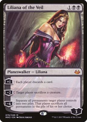 Liliana of the Veil card from Modern Masters 2017