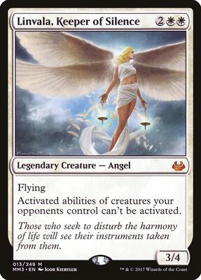 Linvala, Keeper of Silence card from Modern Masters 2017