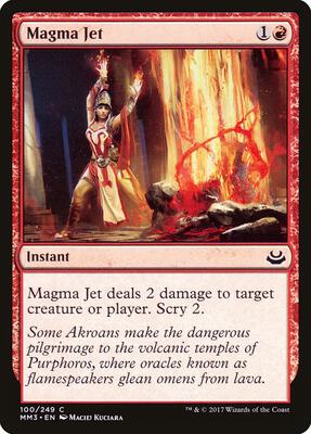 Magma Jet card from Modern Masters 2017