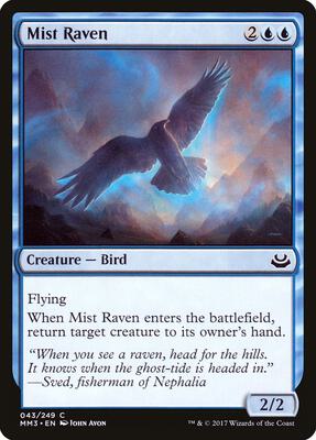 Mist Raven card from Modern Masters 2017