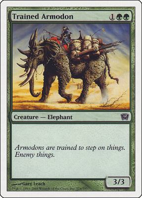 Trained Armodon card from 9th Edition