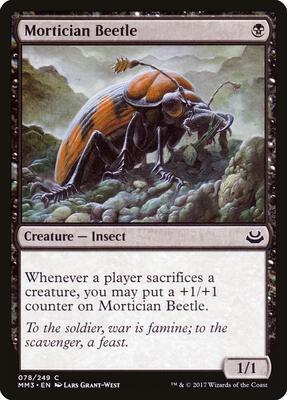 Mortician Beetle card from Modern Masters 2017