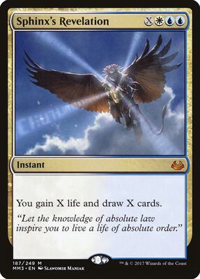 Sphinx's Revelation card from Modern Masters 2017