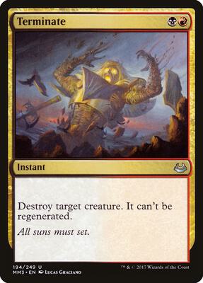 Terminate card from Modern Masters 2017
