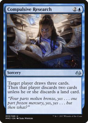 Compulsive Research card from Modern Masters 2017