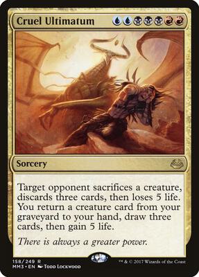Cruel Ultimatum card from Modern Masters 2017