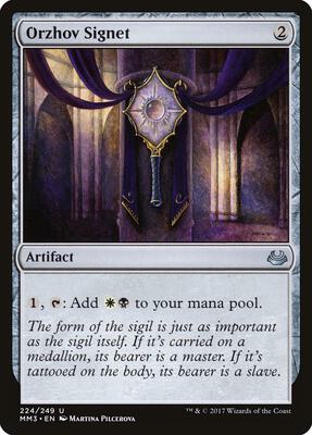 Orzhov Signet card from Modern Masters 2017