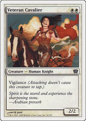 Veteran Cavalier card from 9th Edition