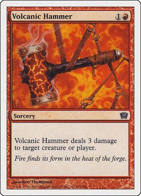 Volcanic Hammer card from 9th Edition