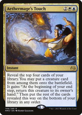 Aethermage's Touch card from Modern Masters 2017