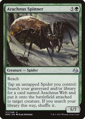 Arachnus Spinner card from Modern Masters 2017