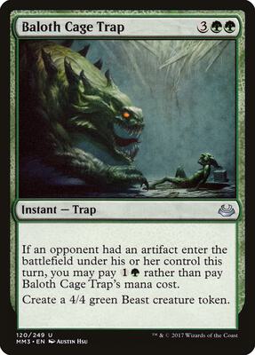 Baloth Cage Trap card from Modern Masters 2017