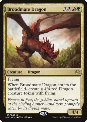 Broodmate Dragon card from Modern Masters 2017