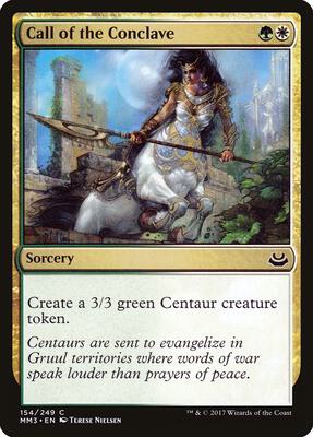Call of the Conclave card from Modern Masters 2017