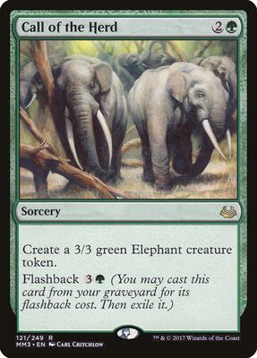 Call of the Herd card from Modern Masters 2017
