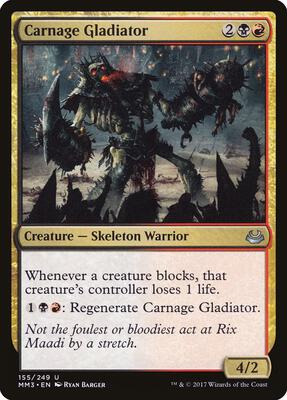 Carnage Gladiator card from Modern Masters 2017