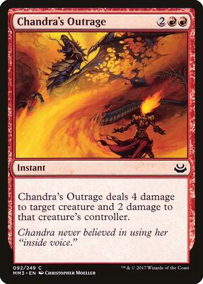 Chandra's Outrage card from Modern Masters 2017
