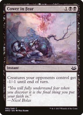 Cower in Fear card from Modern Masters 2017