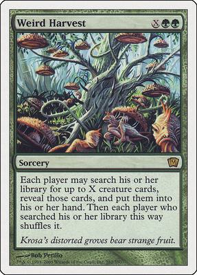 Weird Harvest card from 9th Edition