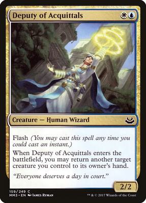 Deputy of Acquittals card from Modern Masters 2017