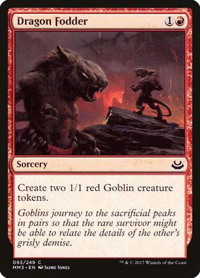 Dragon Fodder card from Modern Masters 2017