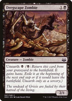 Dregscape Zombie card from Modern Masters 2017