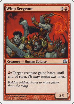 Whip Sergeant card from 9th Edition
