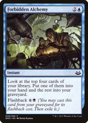 Forbidden Alchemy card from Modern Masters 2017